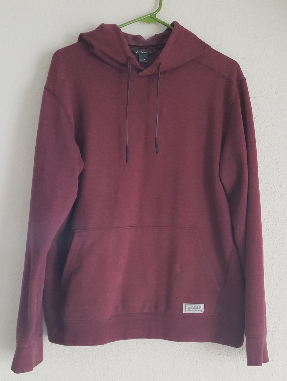 Eddie Bauer Maroon Hooded Pullover Sweatshirt